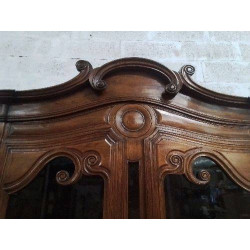 BUFFET VAISSELIER 2 PORTES 2 PORTES VITREES CLE B2