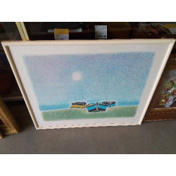 LITHOGRAPHIE LE GUEN BATEAUX