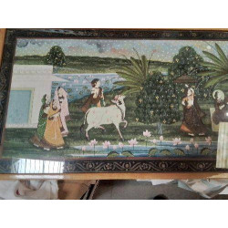 CADRE PEINTURE INDIENNE 