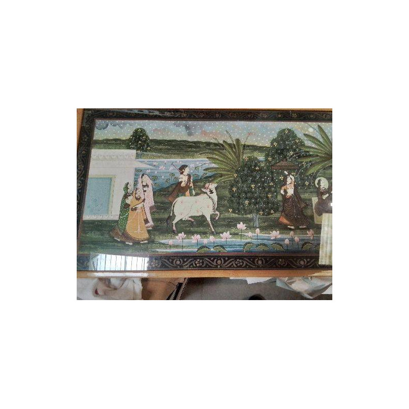 CADRE PEINTURE INDIENNE 