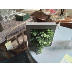 CADRE DECO FLEURS ARTIF