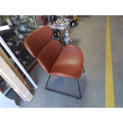 FAUTEUIL SKAI MARRON 