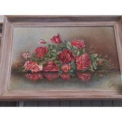 TABLEAU PEINTURE BOUQUET DE...