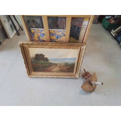 PEINTURE BERGER CADRE DORÉ...