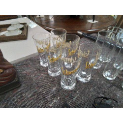 LOT 6 VERRES SCHWEPPES 