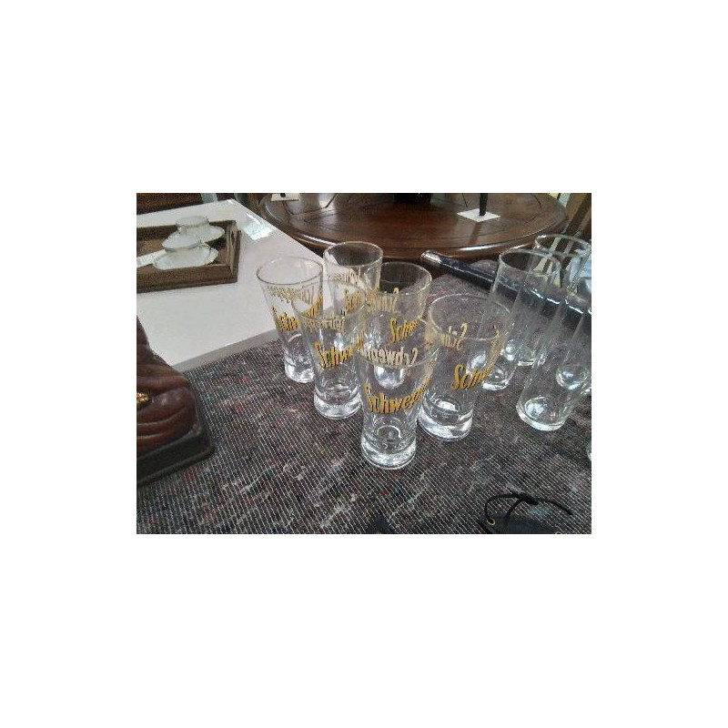 LOT 6 VERRES SCHWEPPES 