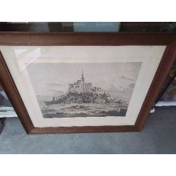 GRAVURE MONT SAINT MICHEL