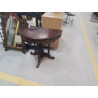 CONSOLE DEMI LUNE FRISE FLEURS 