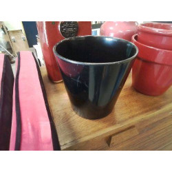 CACHE POT TERRE CUITE NOIRE 