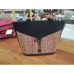 SAC TISSU NOIR RAPHIA ETAT...