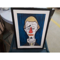 CADRE TOILE CLOWN