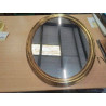MIROIR OVAL CADRE RESINE DORÉ 