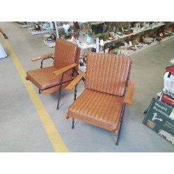 FAUTEUIL STYLE VINTAGE PU...
