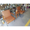 FAUTEUIL STYLE VINTAGE PU MARRON 