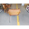 FAUTEUIL STYLE VINTAGE PU MARRON 