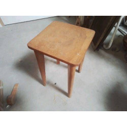 TABOURET VINTAGE COUL BOIS CLAIR