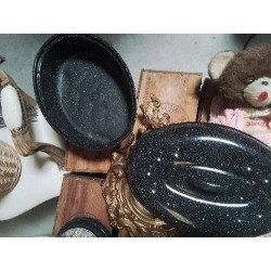 COCOTTE ÉMAILLÉE NOIRE OVALE