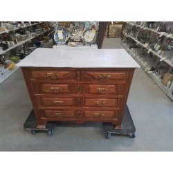 COMMODE DESSUS MARBRE 4T...
