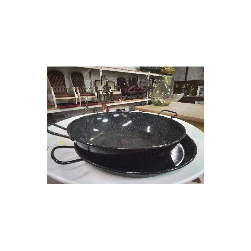 LOT DE 2 PLATS À PAELLA 