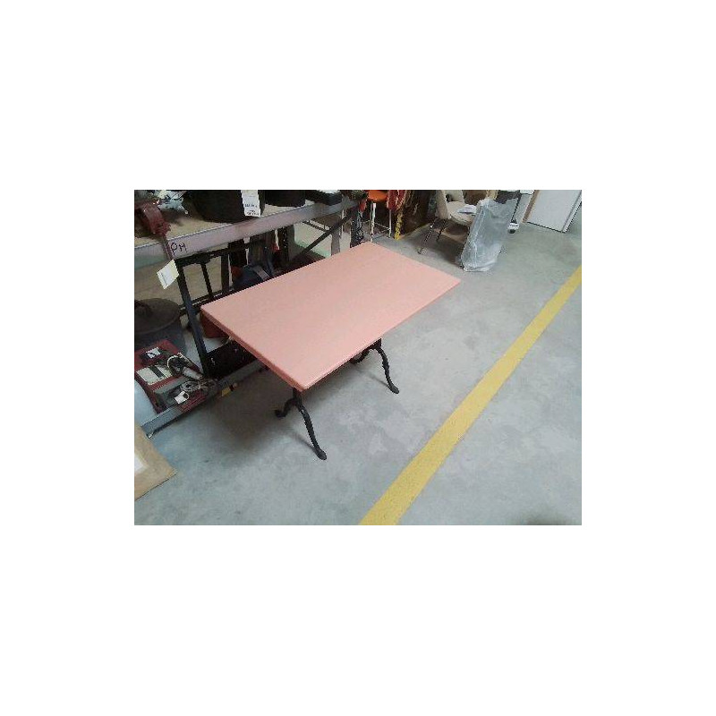 TABLE BISTROT PLATEAU BOIS ROSE