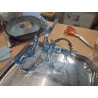LOT 3 ANIMAUX VERRE BLEU