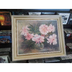 TABLEAU FLEURS ROSE ANNIE...