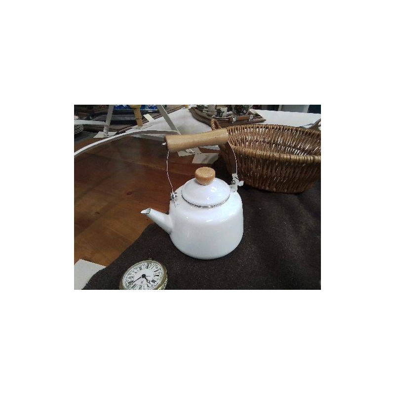 CAFETIÈRE MÉTAL ÉMAILLÉ BLANC
