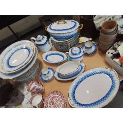 SERVICE ART DECO BLC BLEU...