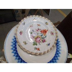 ASSIETTE FLEURIE DORÉ...