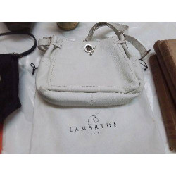 SAC CUIR BLANC LAMARTHE +...