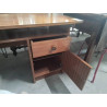 BUREAU VINTAGE PLAQUAGE TECK PLATEAU REGLABLE EN HAUTEUR