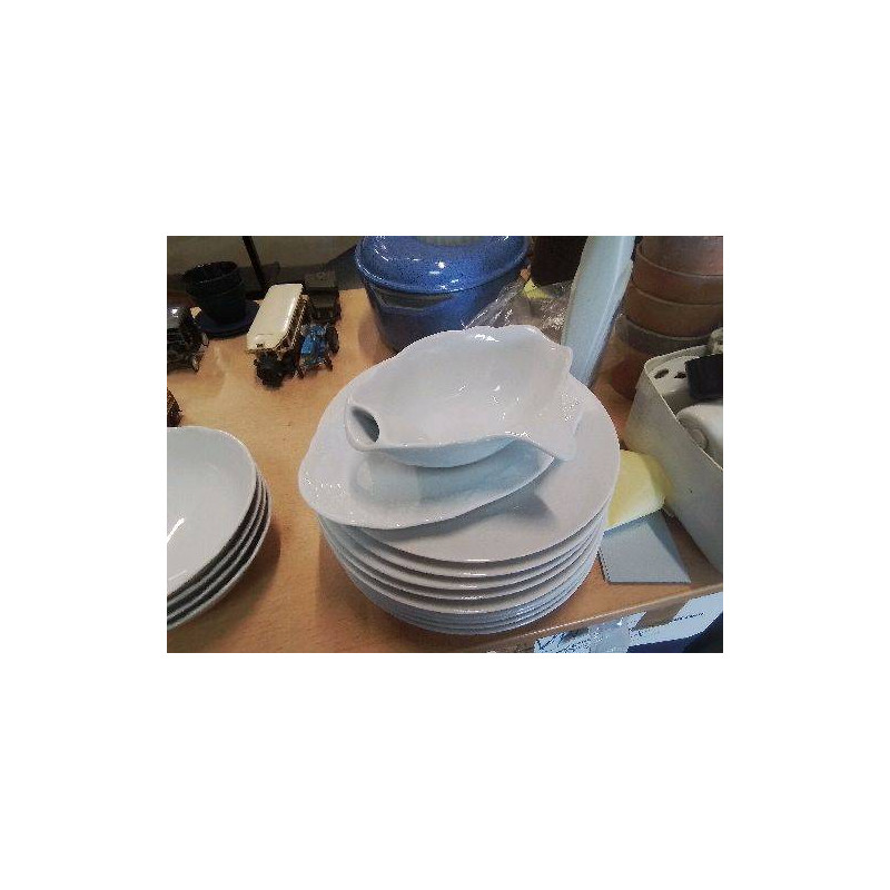 SAUCIERE PORCELAINE BLANCHE GRAS MAIGRE