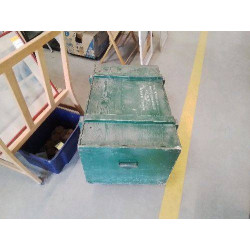 CAISSE ANC BOIS VERTE 50X81