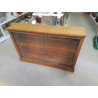 VITRINE CHENE CLAIR 2 PV COULISS 127×85×27 