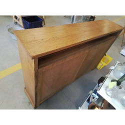VITRINE CHENE CLAIR 2 PV COULISS 127×85×27 