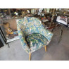 FAUTEUIL TISSU DECOR OISEAUX 
