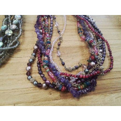 COLLIER FANTAISIE PIERRES