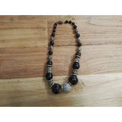 COLLIER NOIR DORE