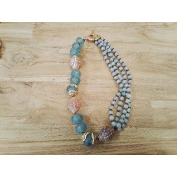 COLLIER PIERRES FERMOIR...