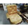TRANSAT ANCIEN TISSU COUSSIN  DORÉ + COUSSIN ASSISE