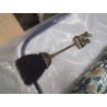 BROSSE CHEMINÉE TETE CHIENS LAITON