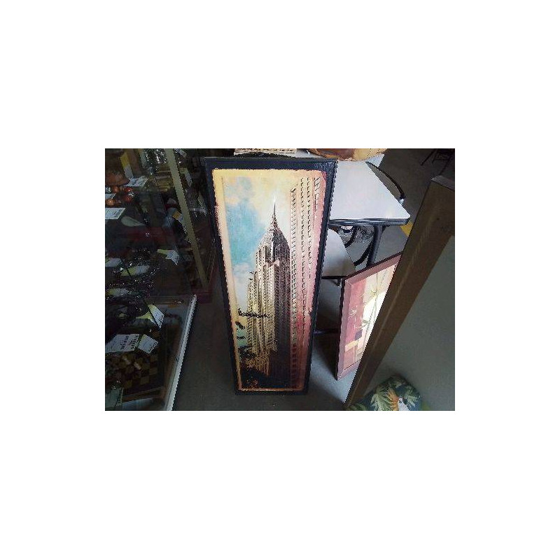 TABLEAU PEINTURE BOIS NEW YORK 