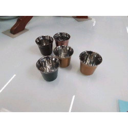 LOT DE 5 TASSES MÉTAL...