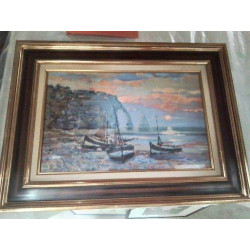 TABLEAU 3 BATEAUX ETRETAT