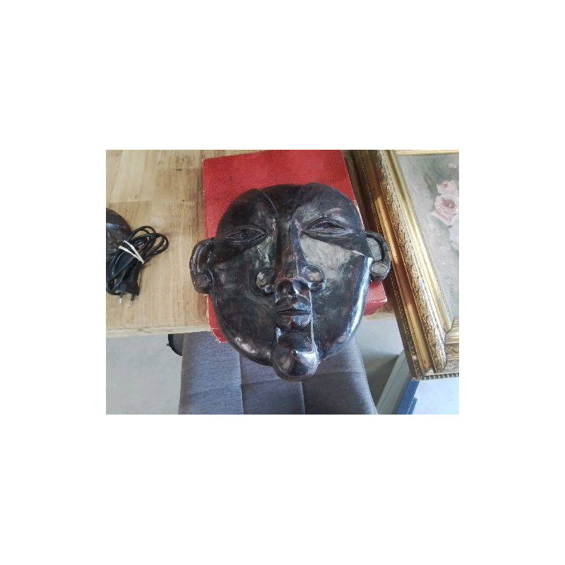 MASQUE VISAGE TERRE CUITE VERNIS 