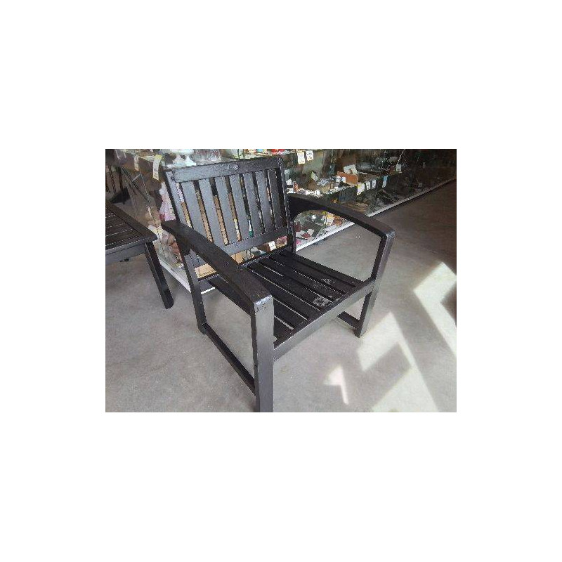 FAUTEUIL DE JARDIN BOIS NOIR