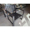 FAUTEUIL DE JARDIN BOIS NOIR