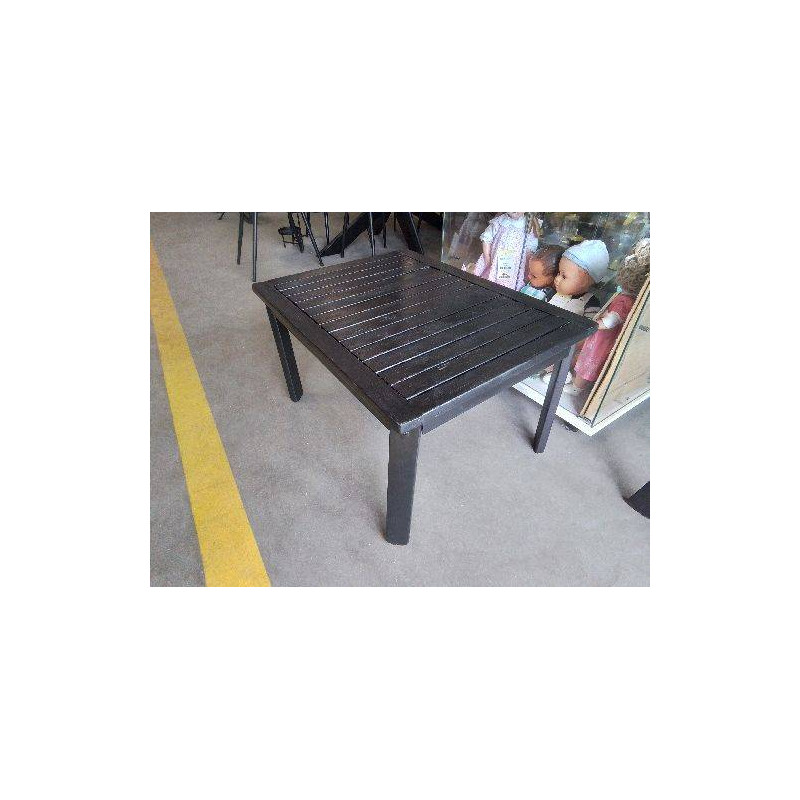 TABLE BASSE DE JARDIN BOIS NOIR 