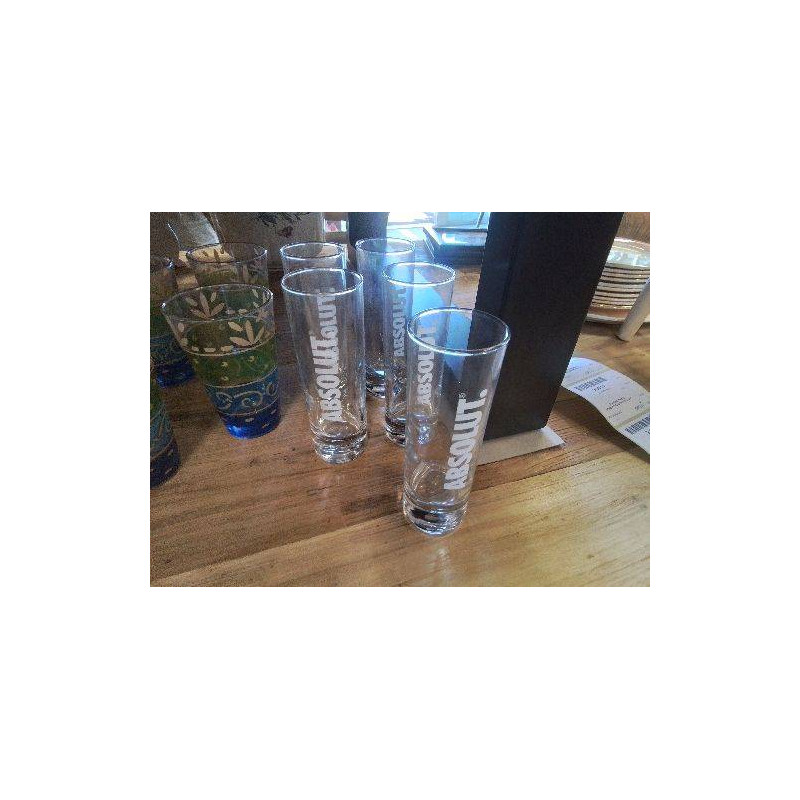 LOT DE 5 VERRES ABSOLUT 