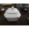 POT ANC AVEC COUVERCLE PORCELAINE ANC BLANC